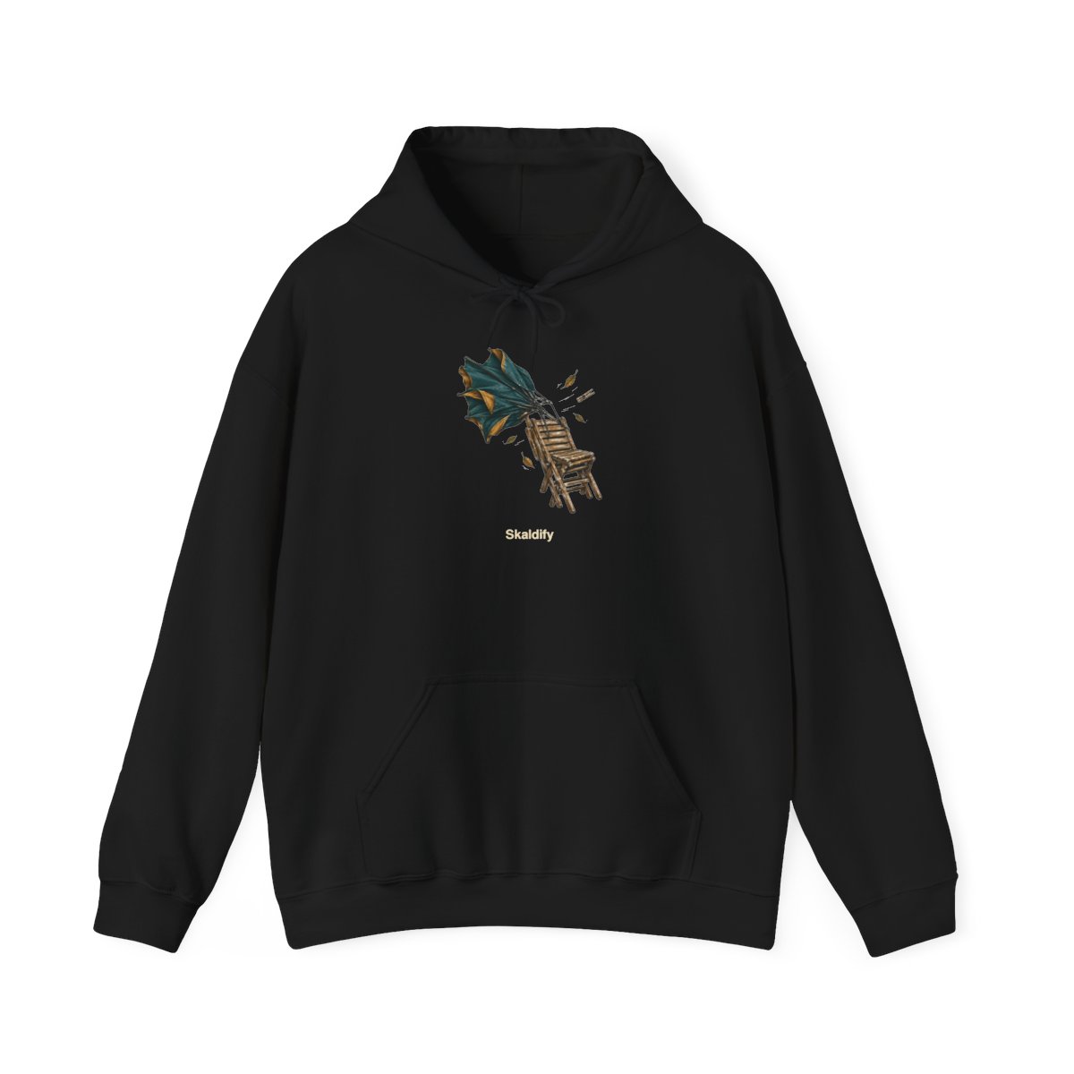 Skaldify – Sturm-Schirm und Stuhlstapel (Hoodie)