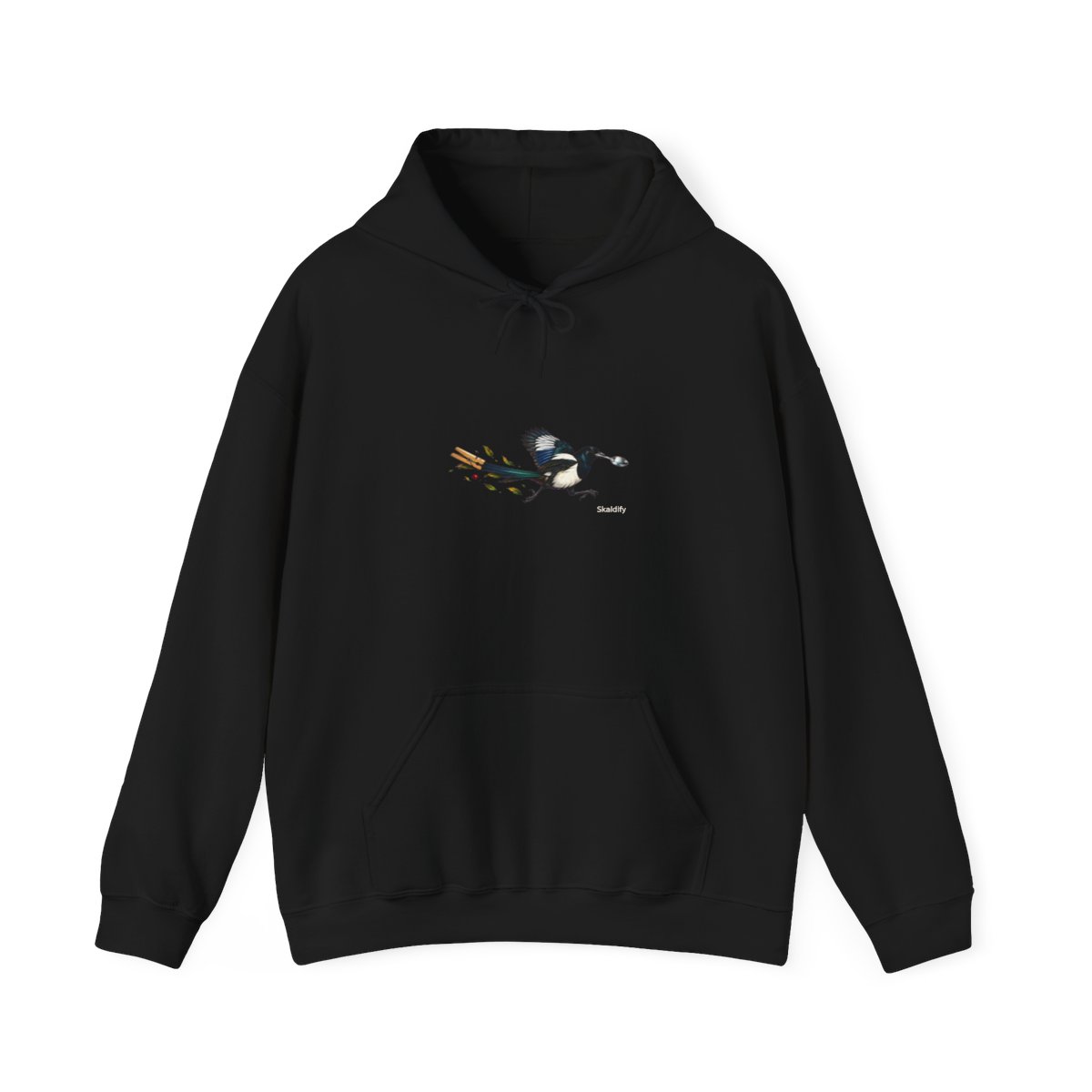 Skaldify – Elster mit Löffel und Klammer (Hoodie)