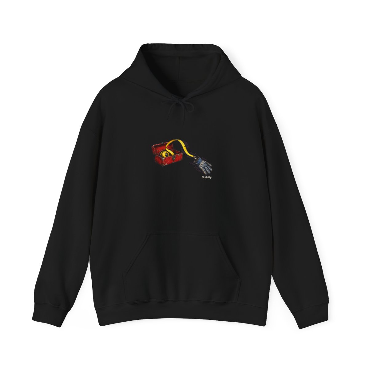 Skaldify – Maßband zieht Handschuh (Hoodie)