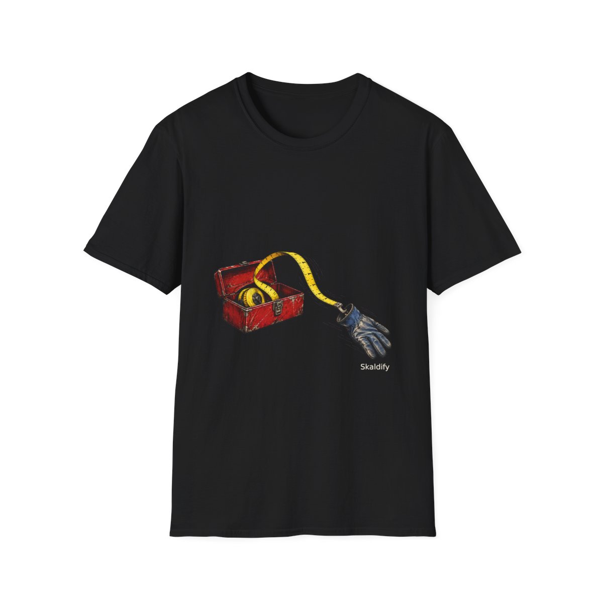 Skaldify – Maßband zieht Handschuh (Shirt)