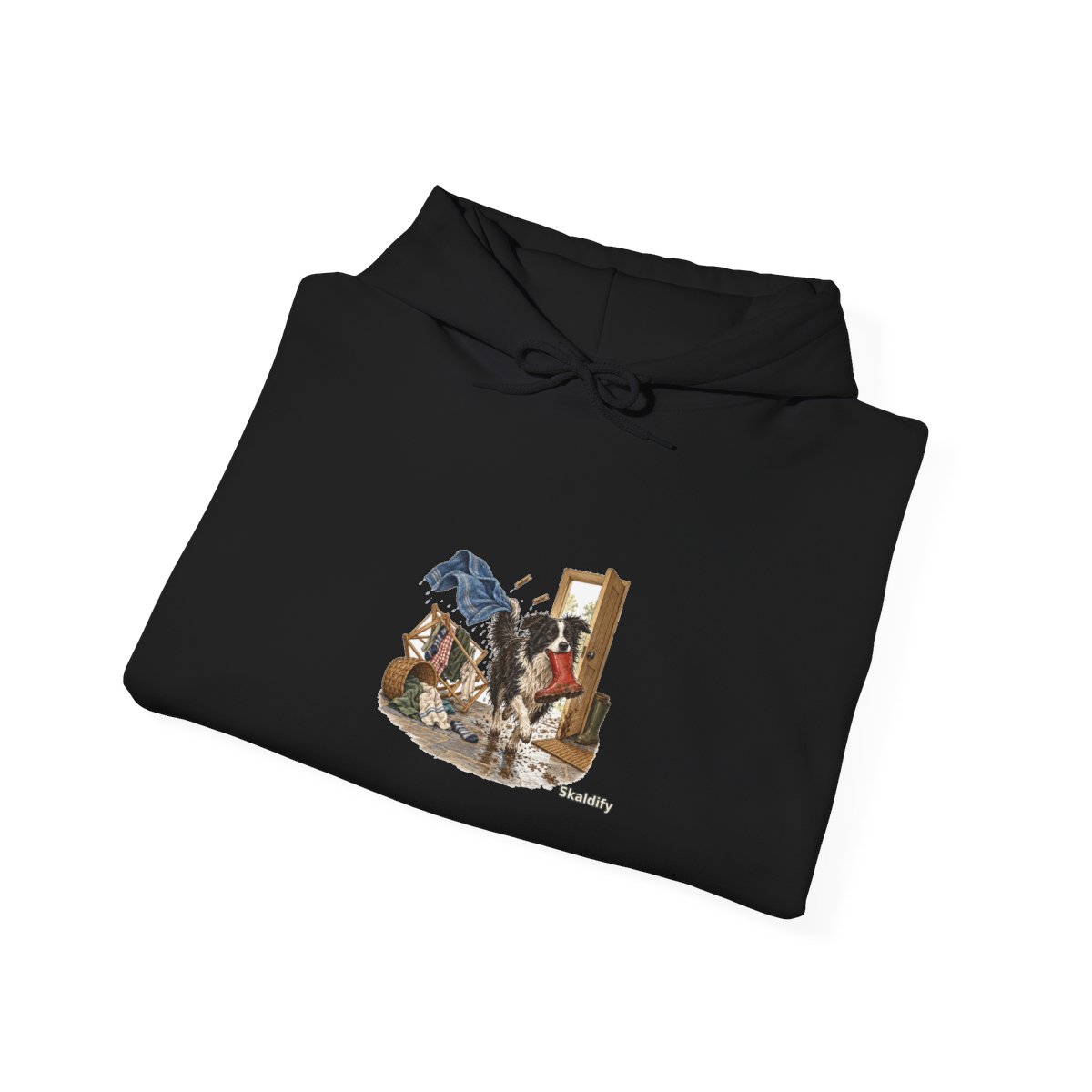 Skaldify – Nasser Hund und Stiefel (Hoodie) - Image 4