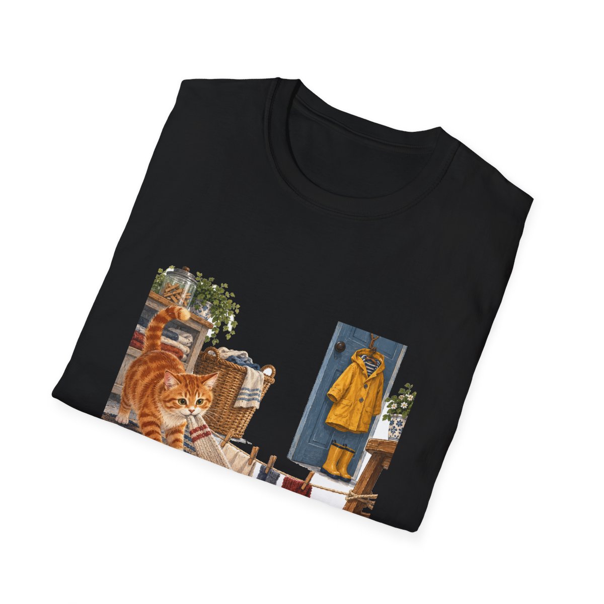 Skaldify – Katze, Socke und Holzzug (Shirt) - Image 4