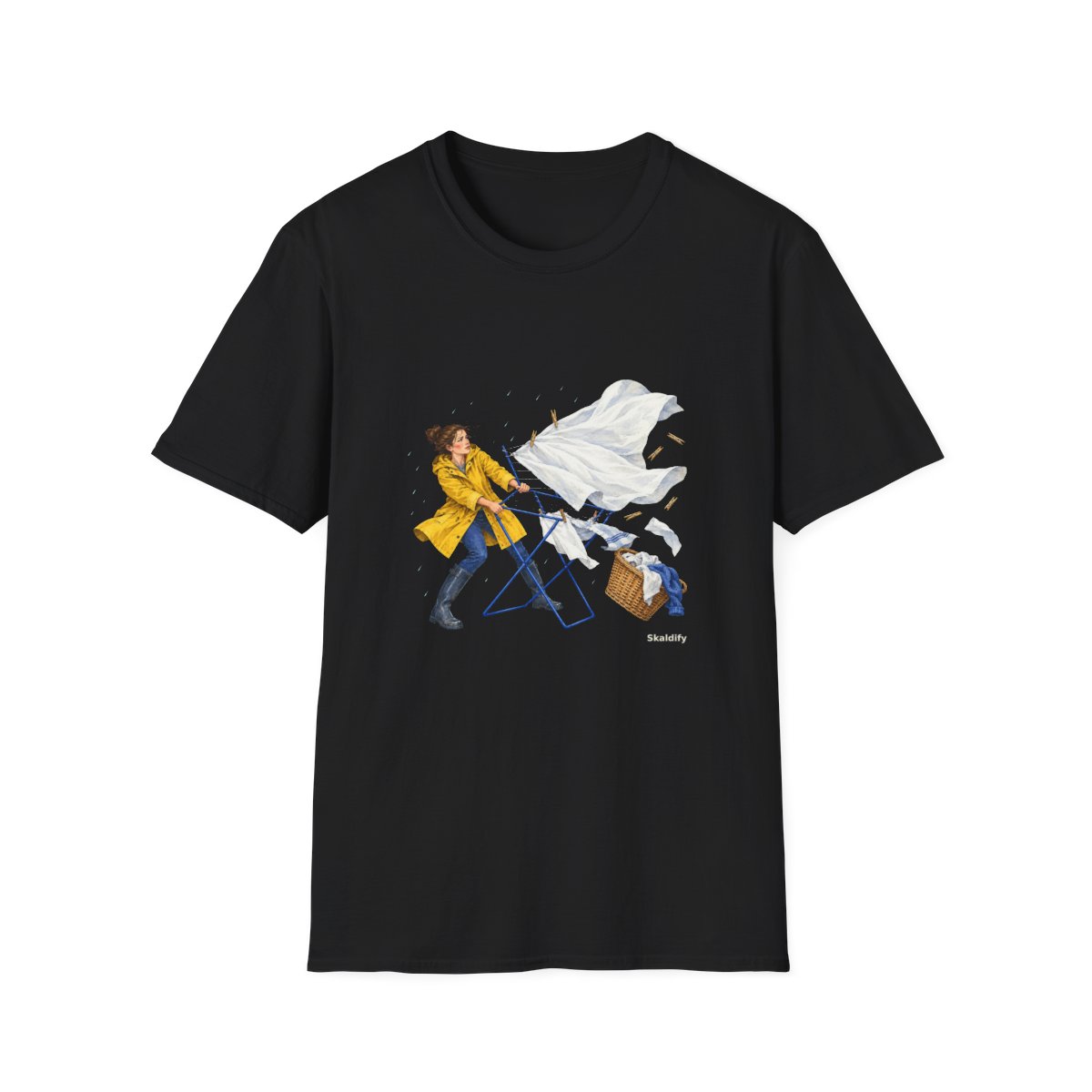 Skaldify – Wäscheständer im Wind (Shirt)