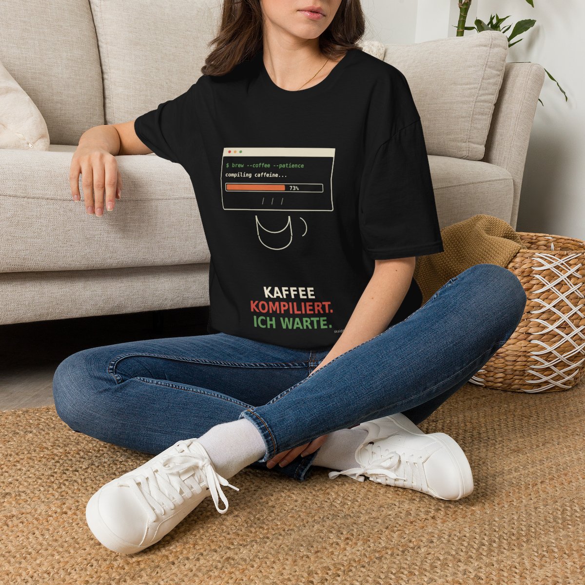 Skaldify – Coffee is compiling. I am waiting. (Shirt) - Image 3
