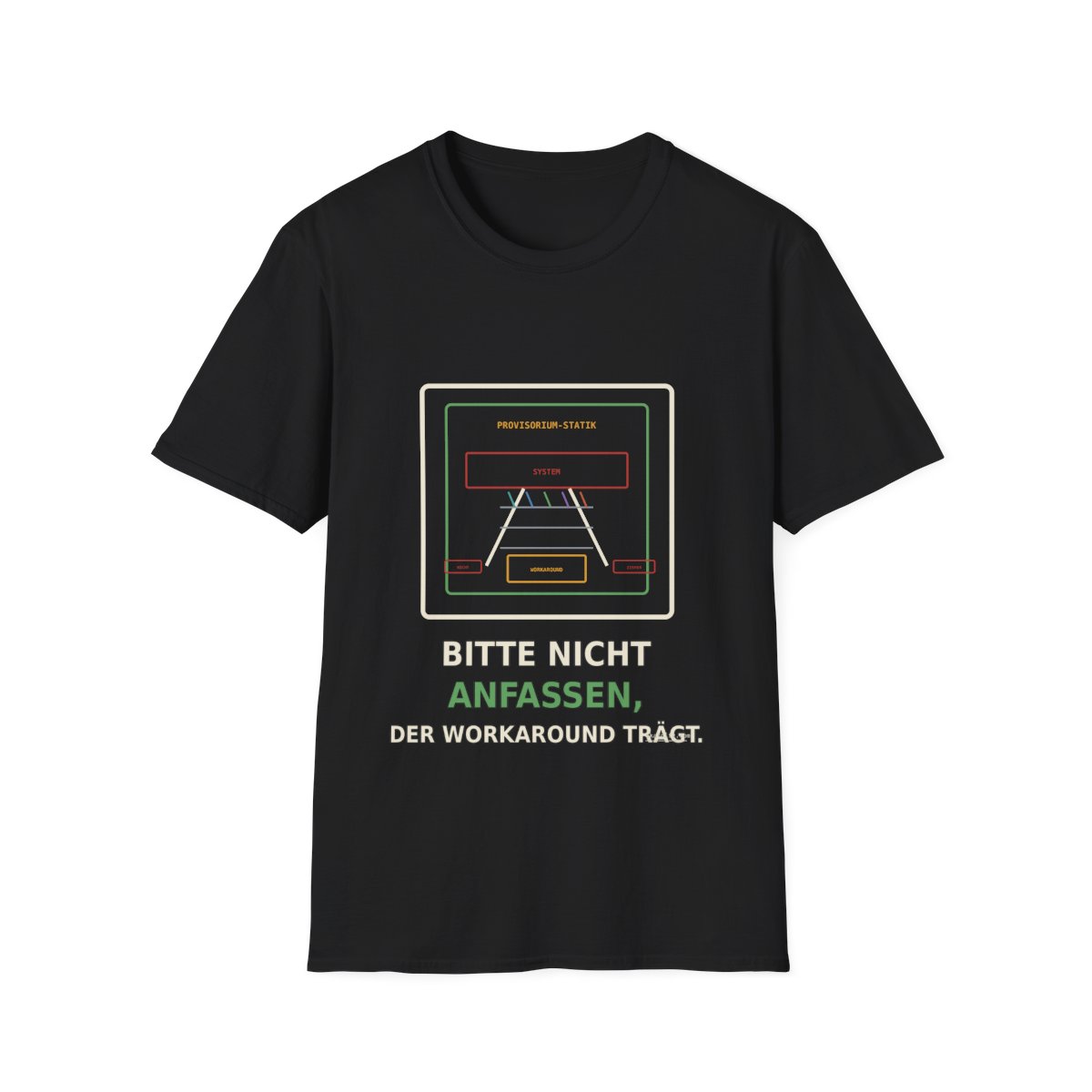 Skaldify – Bitte nicht anfassen, der Workaround trägt (Shirt)