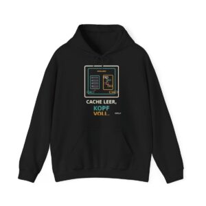 Skaldify – Cache leer, Kopf voll (Hoodie)