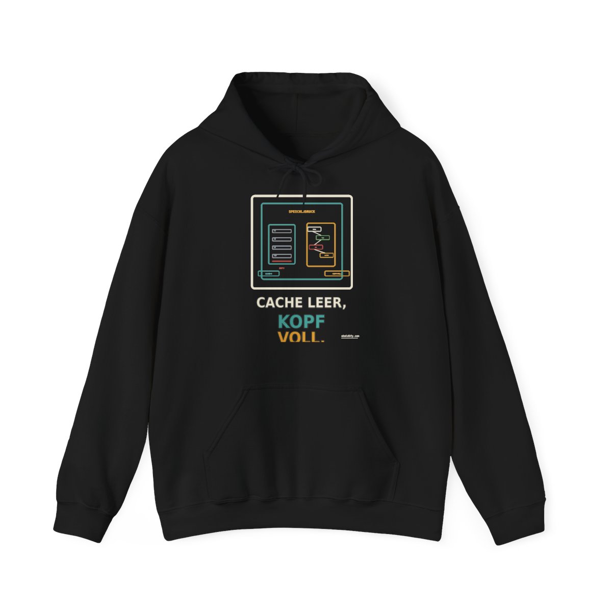Skaldify – Cache leer, Kopf voll (Hoodie)