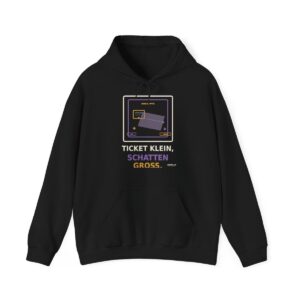 Skaldify – Ticket klein, Schatten groß (Hoodie)