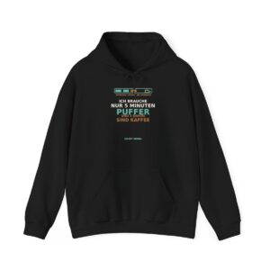 Skaldify – I need just 5 minutes of buffer / and 3 of them are coffee (Hoodie)