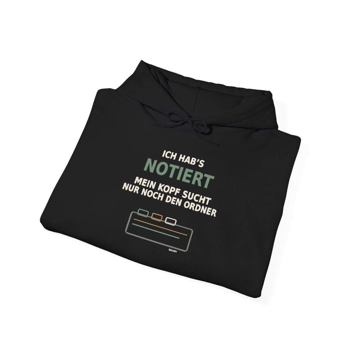 Skaldify – Ich hab’s notiert. Mein Kopf sucht nur noch den Ordner (Hoodie) - Image 4