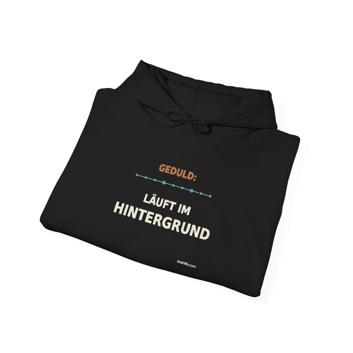 Skaldify – Geduld: läuft im Hintergrund (Hoodie) - Image 4