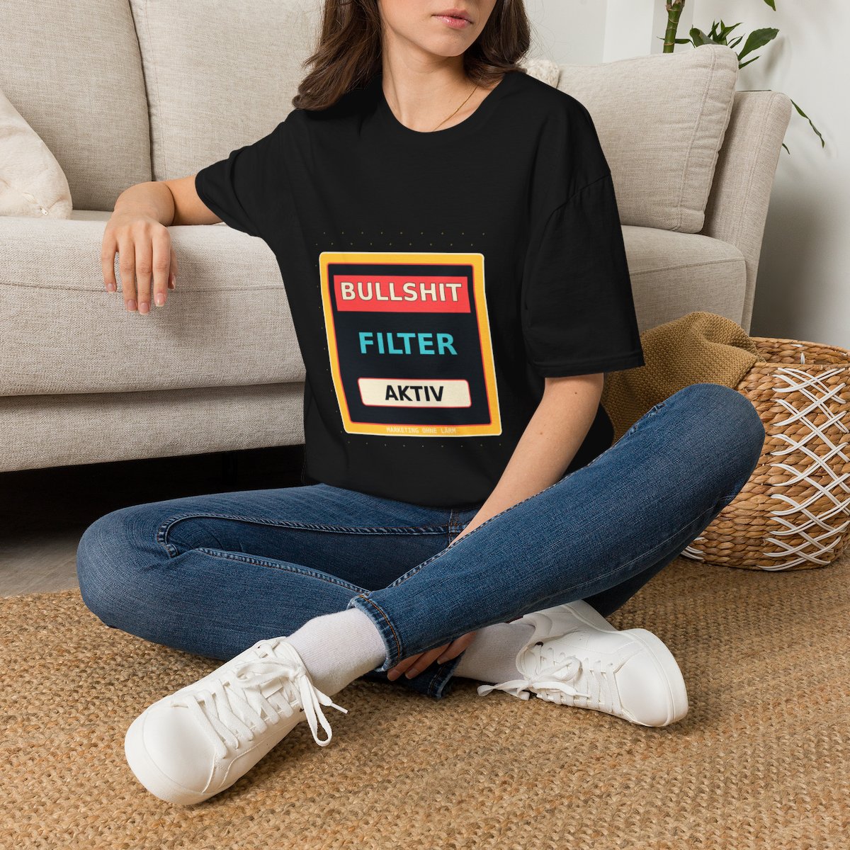 Bullshit Filter Active — Retro Label - Image 2